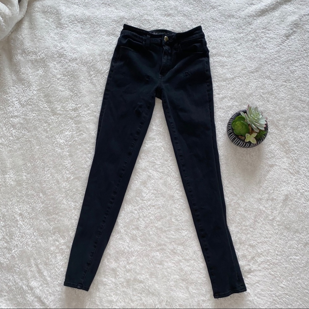 American eagle black skinny jeans